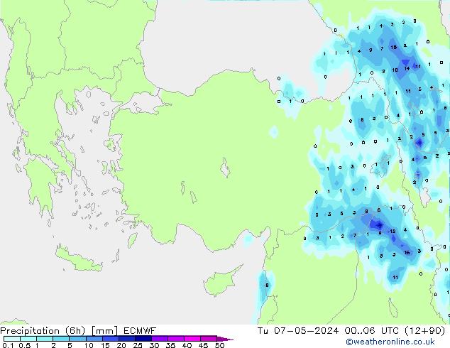 Z500/Regen(+SLP)/Z850 ECMWF di 07.05.2024 06 UTC