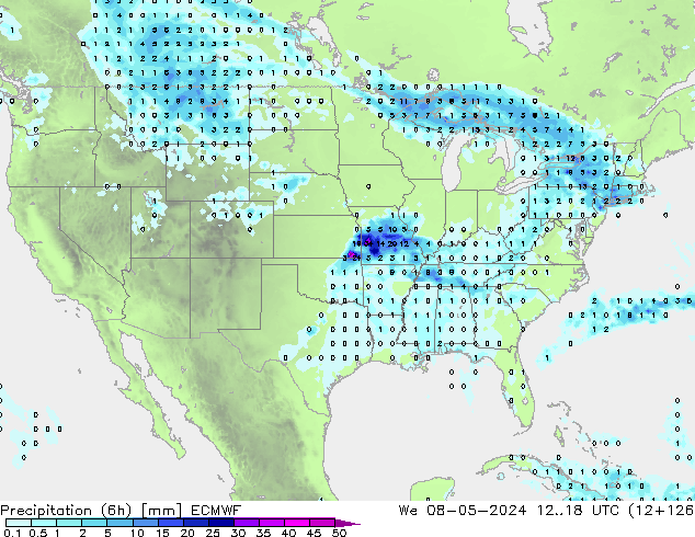 Z500/Rain (+SLP)/Z850 ECMWF We 08.05.2024 18 UTC