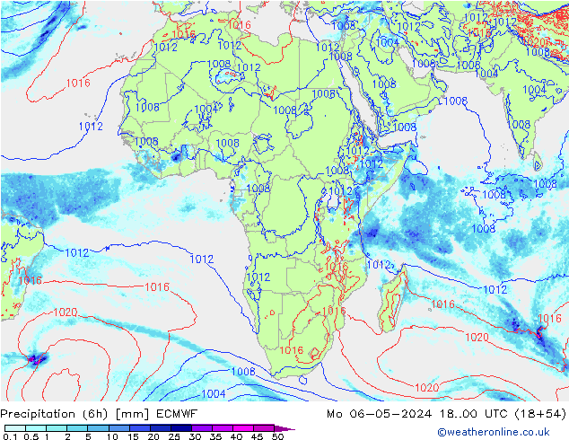 Z500/Regen(+SLP)/Z850 ECMWF ma 06.05.2024 00 UTC