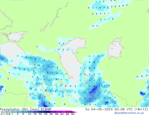 Z500/Rain (+SLP)/Z850 ECMWF Sáb 04.05.2024 06 UTC