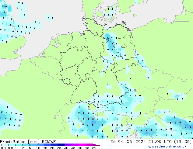 Precipitación ECMWF sáb 04.05.2024 00 UTC