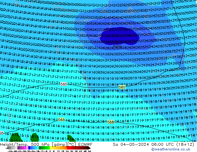 Z500/Rain (+SLP)/Z850 ECMWF Sáb 04.05.2024 06 UTC
