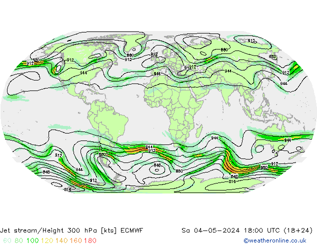 Polarjet ECMWF Sa 04.05.2024 18 UTC