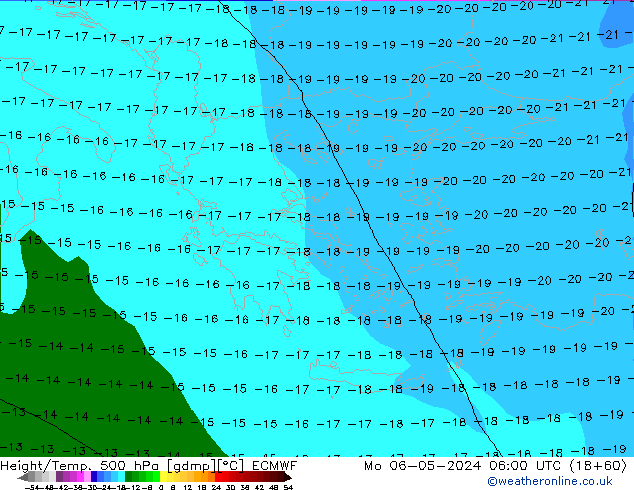 Z500/Rain (+SLP)/Z850 ECMWF Mo 06.05.2024 06 UTC