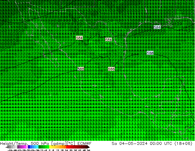 Z500/Rain (+SLP)/Z850 ECMWF sáb 04.05.2024 00 UTC