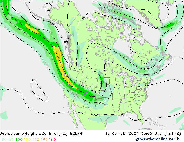 Courant-jet ECMWF mar 07.05.2024 00 UTC