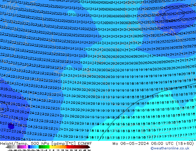 Z500/Regen(+SLP)/Z850 ECMWF ma 06.05.2024 06 UTC