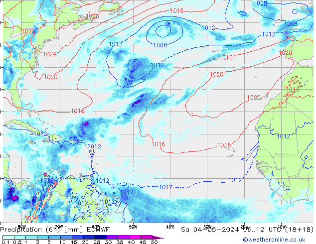 Z500/Rain (+SLP)/Z850 ECMWF  04.05.2024 12 UTC