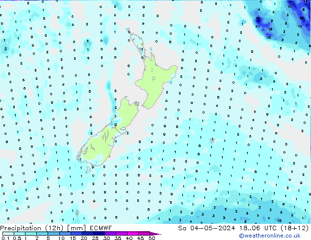 opad (12h) ECMWF so. 04.05.2024 06 UTC