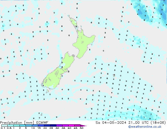 Precipitation ECMWF Sa 04.05.2024 00 UTC