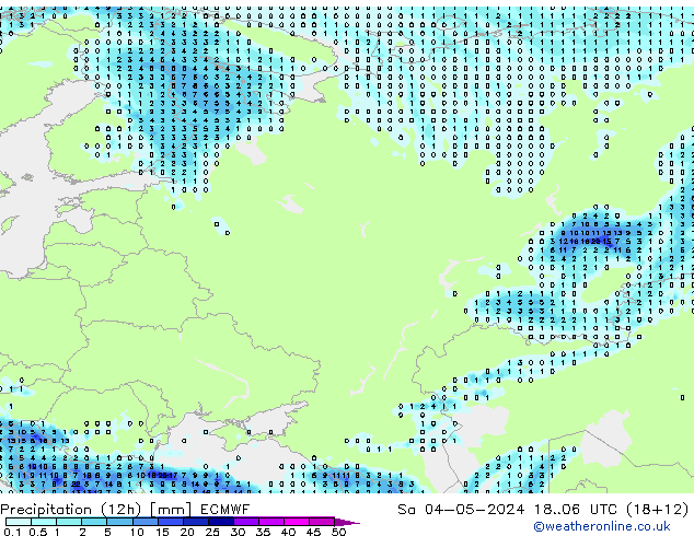 Nied. akkumuliert (12Std) ECMWF Sa 04.05.2024 06 UTC