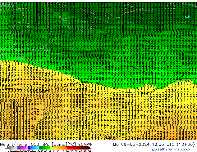 Z500/Rain (+SLP)/Z850 ECMWF пн 06.05.2024 12 UTC