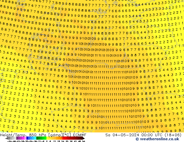 Z500/Rain (+SLP)/Z850 ECMWF Sa 04.05.2024 00 UTC