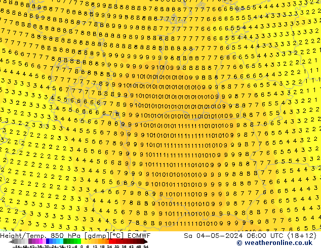 Z500/Rain (+SLP)/Z850 ECMWF so. 04.05.2024 06 UTC