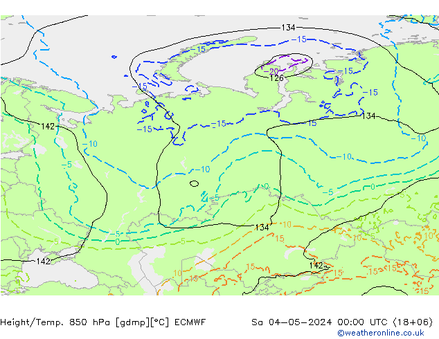 Z500/Rain (+SLP)/Z850 ECMWF  04.05.2024 00 UTC