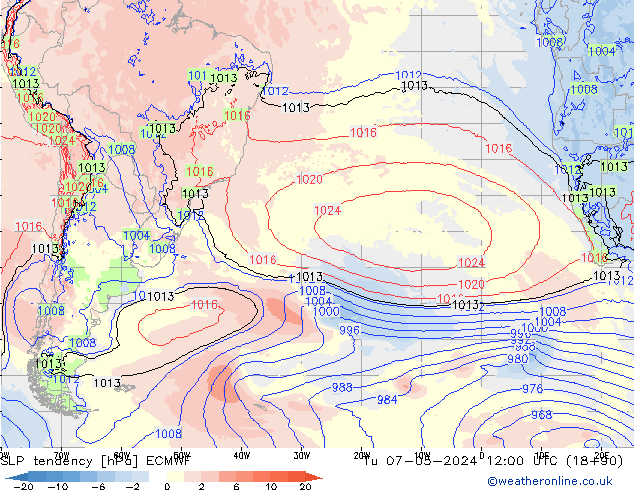 tendencja ECMWF wto. 07.05.2024 12 UTC