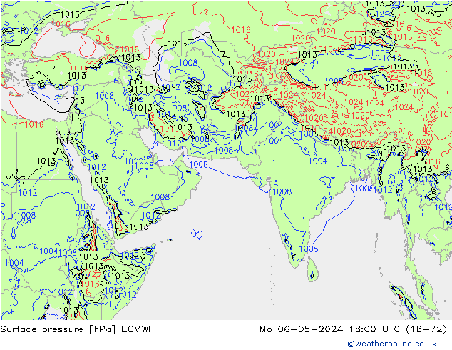 pression de l'air ECMWF lun 06.05.2024 18 UTC