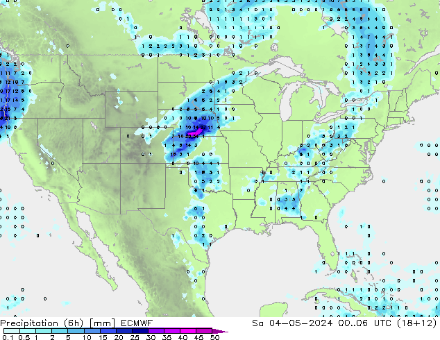 Z500/Yağmur (+YB)/Z850 ECMWF Cts 04.05.2024 06 UTC