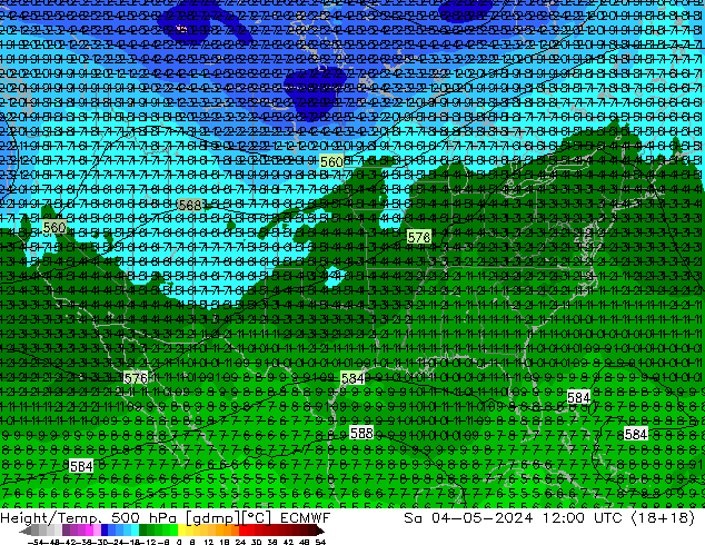 Z500/Rain (+SLP)/Z850 ECMWF So 04.05.2024 12 UTC