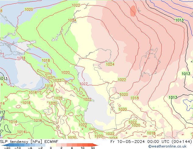 tendencja ECMWF pt. 10.05.2024 00 UTC
