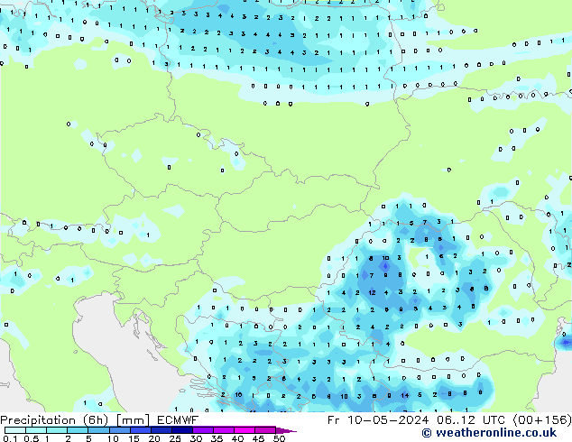 Z500/Rain (+SLP)/Z850 ECMWF Fr 10.05.2024 12 UTC