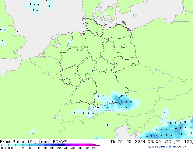 Z500/Rain (+SLP)/Z850 ECMWF Th 09.05.2024 06 UTC