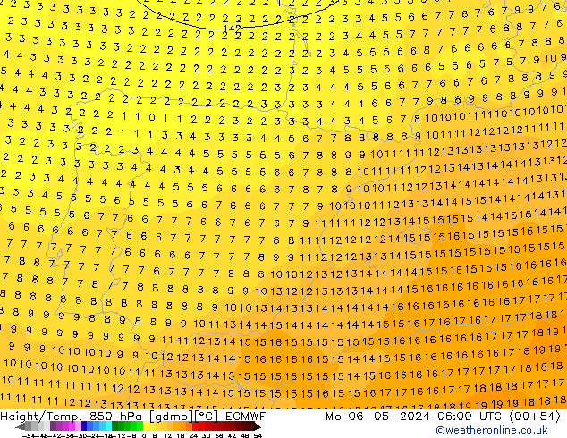 Z500/Regen(+SLP)/Z850 ECMWF ma 06.05.2024 06 UTC