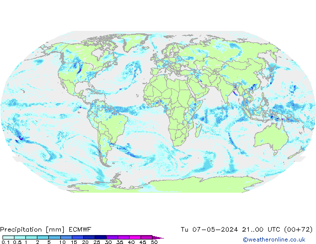 Precipitation ECMWF Tu 07.05.2024 00 UTC