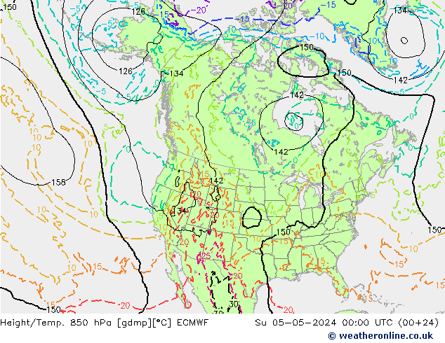 Z500/Rain (+SLP)/Z850 ECMWF Ne 05.05.2024 00 UTC