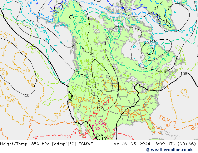 Z500/Rain (+SLP)/Z850 ECMWF Mo 06.05.2024 18 UTC