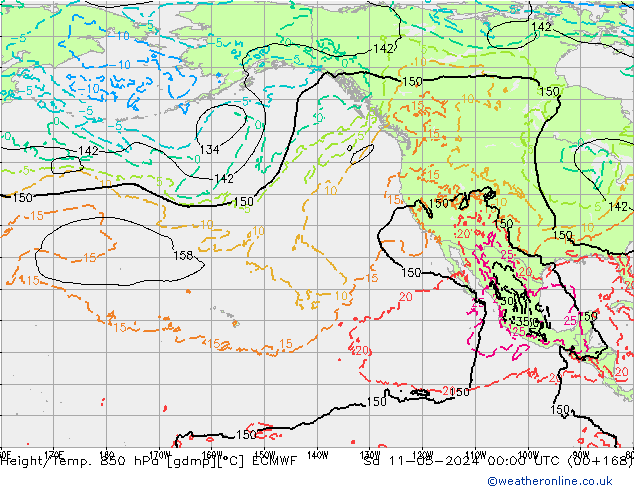 Height/Temp. 850 hPa ECMWF  11.05.2024 00 UTC