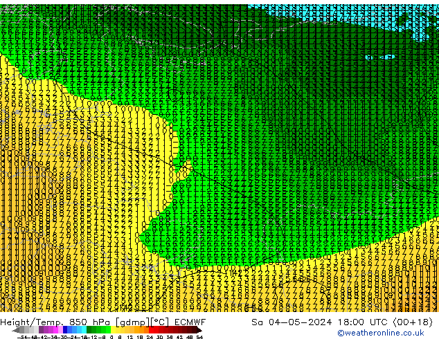 Z500/Regen(+SLP)/Z850 ECMWF za 04.05.2024 18 UTC