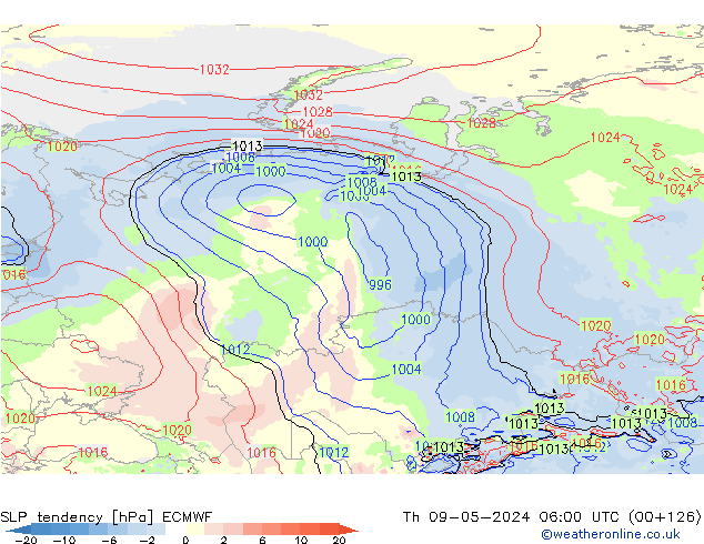 tendencja ECMWF czw. 09.05.2024 06 UTC