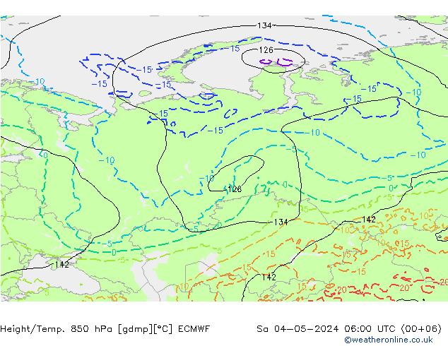 Z500/Rain (+SLP)/Z850 ECMWF So 04.05.2024 06 UTC