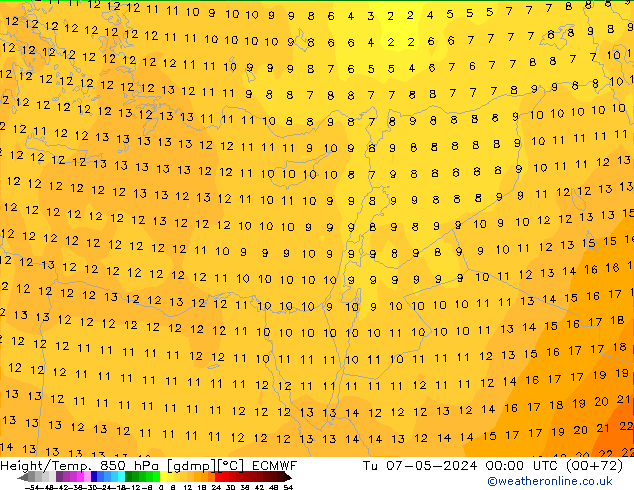 Z500/Rain (+SLP)/Z850 ECMWF Tu 07.05.2024 00 UTC