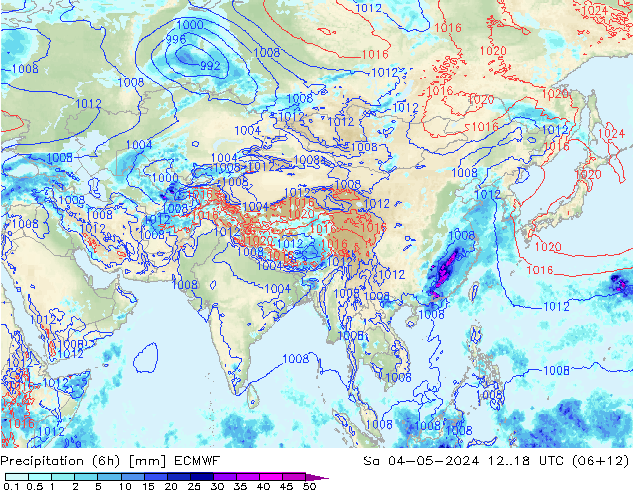 Z500/Rain (+SLP)/Z850 ECMWF Sa 04.05.2024 18 UTC