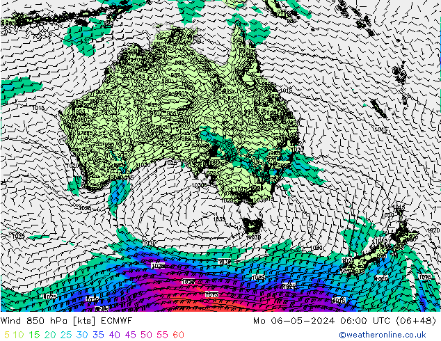 Wind 850 hPa ECMWF Mo 06.05.2024 06 UTC