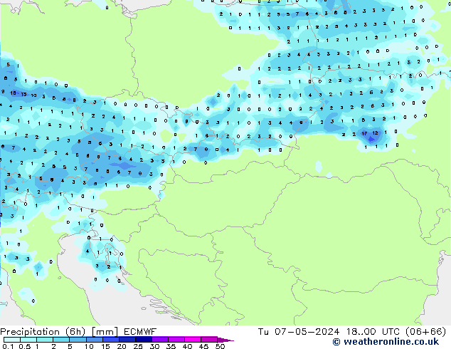 Z500/Rain (+SLP)/Z850 ECMWF Di 07.05.2024 00 UTC