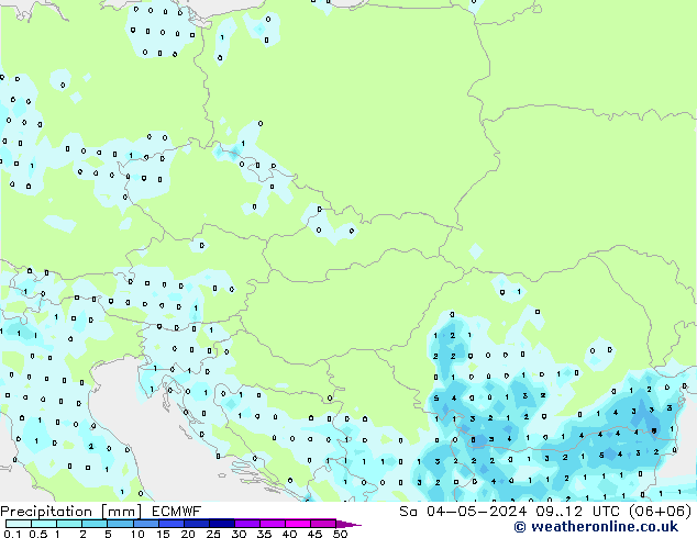 Precipitation ECMWF Sa 04.05.2024 12 UTC