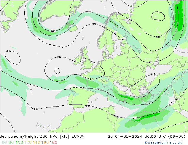 Jet Akımları ECMWF Cts 04.05.2024 06 UTC