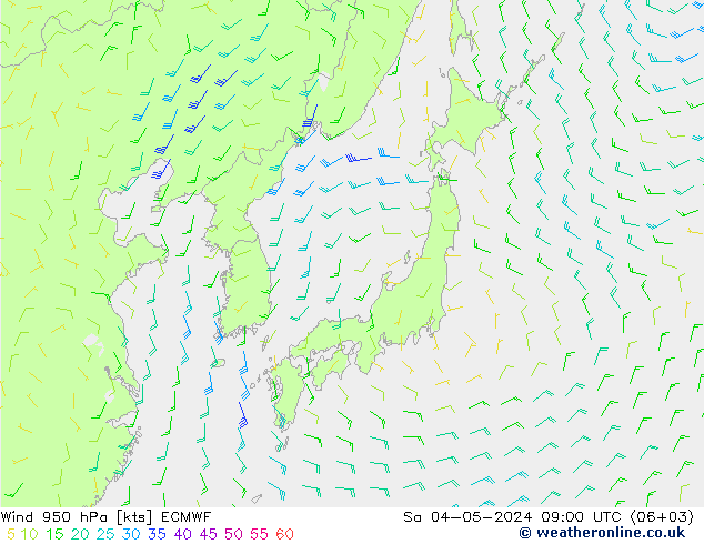  950 hPa ECMWF  04.05.2024 09 UTC