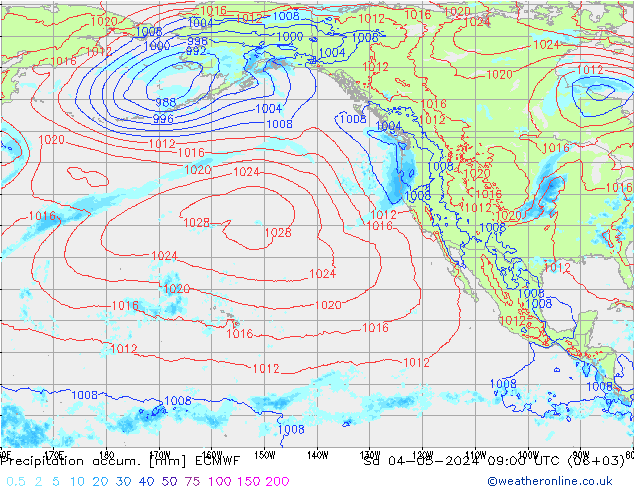 Precipitation accum. ECMWF  04.05.2024 09 UTC