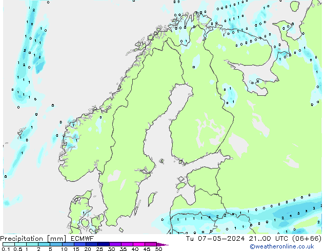 Neerslag ECMWF di 07.05.2024 00 UTC