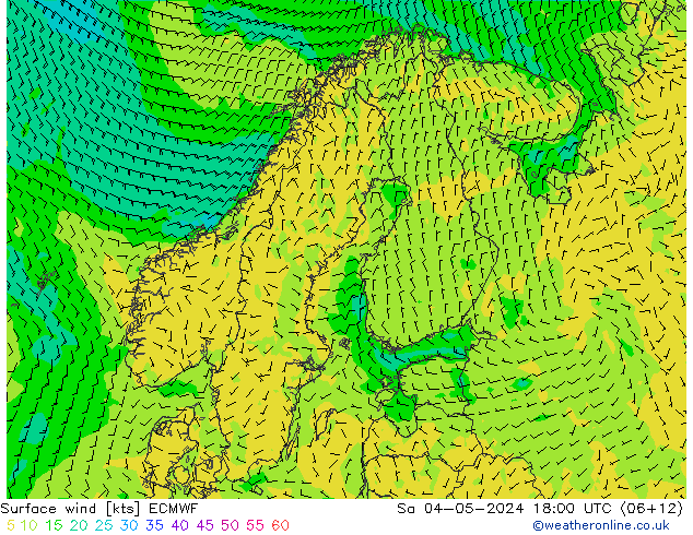 Bodenwind ECMWF Sa 04.05.2024 18 UTC