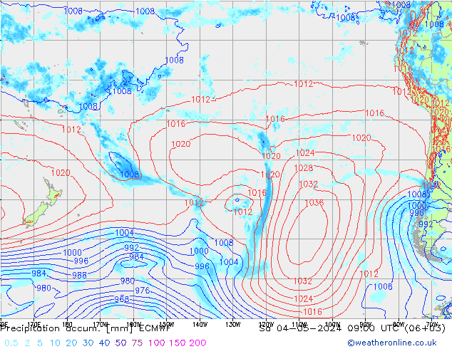 Precipitation accum. ECMWF  04.05.2024 09 UTC