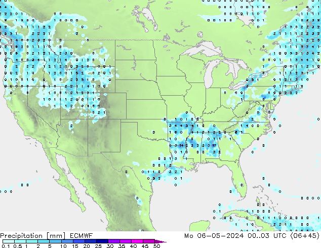 Precipitación ECMWF lun 06.05.2024 03 UTC