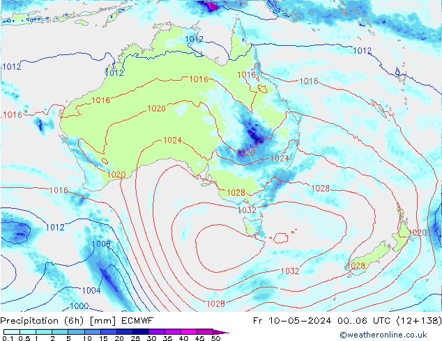 Z500/Rain (+SLP)/Z850 ECMWF пт 10.05.2024 06 UTC