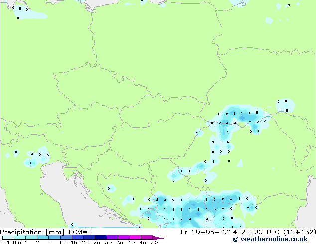 Précipitation ECMWF ven 10.05.2024 00 UTC