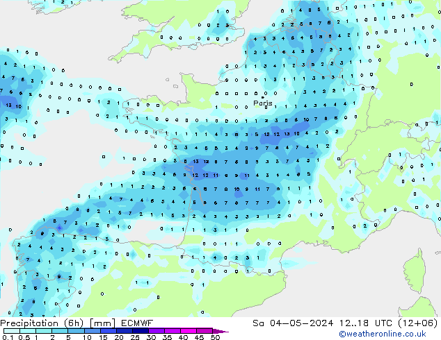 Z500/Rain (+SLP)/Z850 ECMWF Sa 04.05.2024 18 UTC