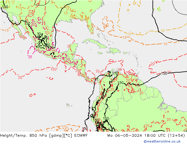 Z500/Rain (+SLP)/Z850 ECMWF  06.05.2024 18 UTC